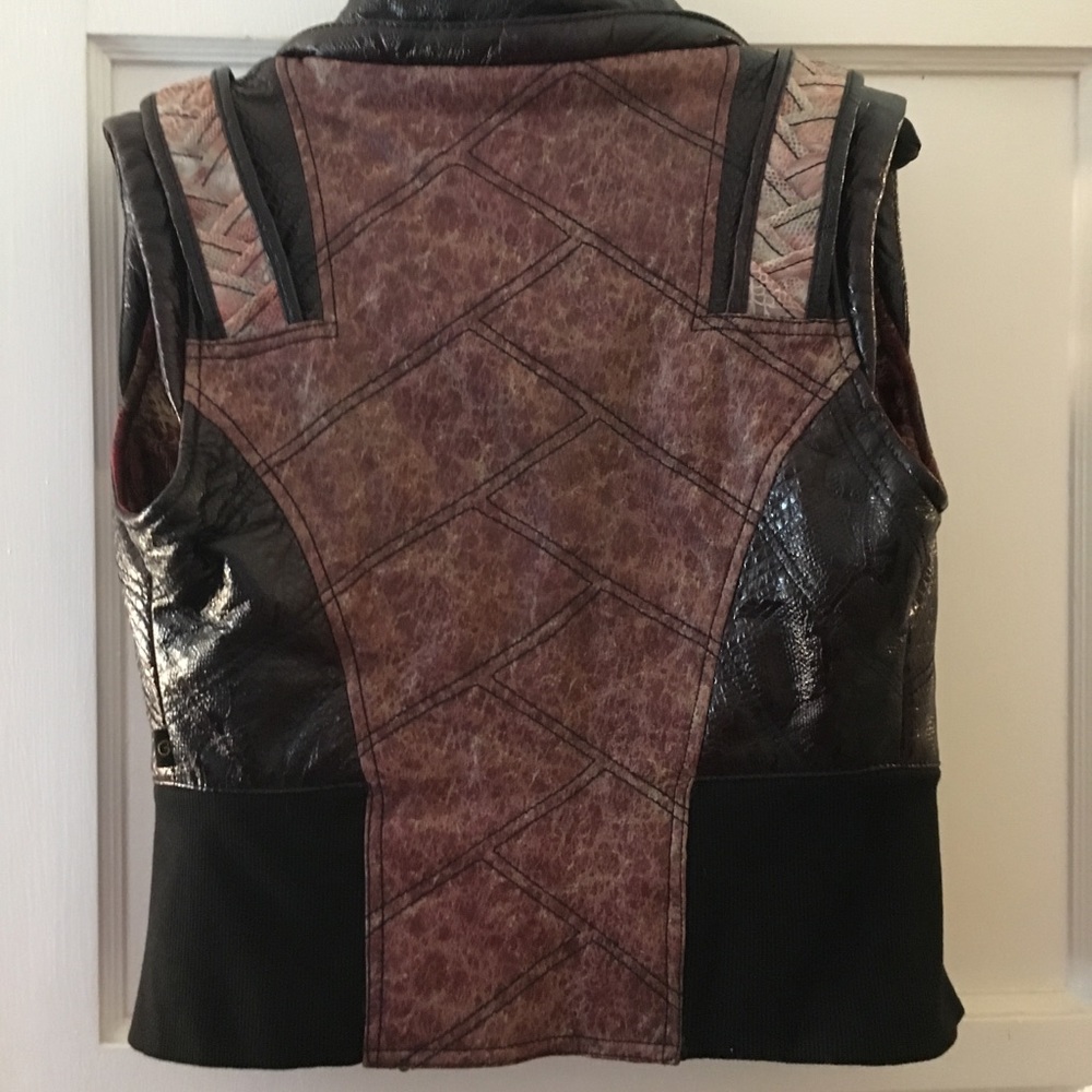 Ayyawear leather hooded jacket vest - Picture 4 of 8